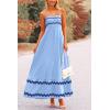 imagePRETTYGARDEN Womens 2025 Summer Flowy Maxi Dress Casual Sleeveless Spaghetti Strap Ruffle Beach Long DressesLight Blue