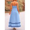 imagePRETTYGARDEN Womens 2025 Summer Flowy Maxi Dress Casual Sleeveless Spaghetti Strap Ruffle Beach Long DressesLight Blue