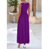 imagePRETTYGARDEN Womens Summer Bodycon Maxi Dress 2025 Sleeveless Ruffle Mermaid Cocktail Wedding Guest Formal Long DressesPurple