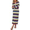 Striped Blue