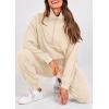 imagePRETTYGARDEN Womens 2 Piece Sweatsuits Set Long Sleeve Half Zip Pullover Sweatshirt Joggers Sweatpants Fall Outfits TracksuitApricot