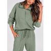 imagePRETTYGARDEN Womens 2 Piece Sweatsuits Set Long Sleeve Half Zip Pullover Sweatshirt Joggers Sweatpants Fall Outfits TracksuitLight Green