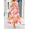imagePRETTYGARDEN Womens Spring Floral Midi Dress Casual Fall V Neck Long Sleeve Flowy Beach Wedding Guest Vacation DressesMulticolored Print