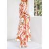 imagePRETTYGARDEN Womens Spring Floral Midi Dress Casual Fall V Neck Long Sleeve Flowy Beach Wedding Guest Vacation DressesPink Watercolour