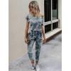 imagePRETTYGARDEN Jumpsuits for Women 2025 Summer Dressy Off Shoulder Romper Spring Vacation Travel Lounge Outfits ClothesGreen Camo