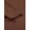 imagePRETTYGARDEN Womens 2 Piece Outfits Casual Long Sleeve Pullover Tops and Wide Leg Pants Knitted Lounge SetsBrown