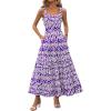 Floral Purple White