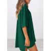imagePRETTYGARDEN Womens Two Piece Lounge Set 2025 Summer Casual Oversized Shirts Biker Shorts Matching Airport Travel OutfitGreen