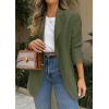 imagePRETTYGARDEN 2025 Blazers for Women Business Casual Long Sleeve Lapel Open Front Suit Jacket Work Blazer with PocketsArmy Green