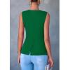 imagePRETTYGARDEN Womens Summer Suit Vest Tops 2025 Dressy Business Casual Sleeveless Button Down Trendy Fashion Blazer WaistcoatGreen