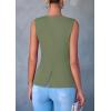 imagePRETTYGARDEN Womens Summer Suit Vest Tops 2025 Dressy Business Casual Sleeveless Button Down Trendy Fashion Blazer WaistcoatLight Green