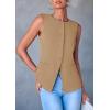 imagePRETTYGARDEN Womens Summer Suit Vest Tops 2025 Dressy Business Casual Sleeveless Button Down Trendy Fashion Blazer WaistcoatLight Khaki
