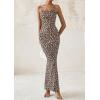 imagePRETTYGARDEN Maxi Dresses for Women 2025 Summer Halter Leopard Print Sleeveless Sexy Bodycon Cruise Cocktail Long DressBlack Leopard