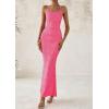 imagePRETTYGARDEN Maxi Dresses for Women 2025 Summer Halter Leopard Print Sleeveless Sexy Bodycon Cruise Cocktail Long DressPink Leopard