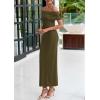 imagePRETTYGARDEN Off The Shoulder Dresses for Women 2025 Summer Elegant Bodycon Formal Cocktail Party Evening Maxi Long DressArmy Green