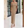 imagePRETTYGARDEN Off The Shoulder Dresses for Women 2025 Summer Elegant Bodycon Formal Cocktail Party Evening Maxi Long DressLight Khaki