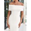 imagePRETTYGARDEN Off The Shoulder Dresses for Women 2025 Summer Elegant Bodycon Formal Cocktail Party Evening Maxi Long DressWhite