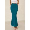 imagePRETTYGARDEN Women Fitted Mesh Mermaid Skirt 2025 Spring Summer Casual High Waisted Ruched Maxi Long Bodycon Going Out SkirtsLake Blue