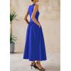 imagePRETTYGARDEN Women Maxi Dresses 2025 Summer Casual Sleeveless Patchwork Knit Tank Dress Flowy Beach Sundress Long DressBlue