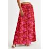 imagePRETTYGARDEN Womens 2025 Summer Wide Leg Palazzo Pants High Waisted Flowy Pockets Trendy Casual Lounge Boho Beach TrousersPrint Red