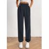 imagePRETTYGARDEN Womens Dressy Casual Pants Elastic High Waisted Work Office Corduroy Trouser Slacks with PocketsNavy