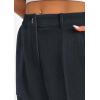 imagePRETTYGARDEN Womens Dressy Casual Pants Elastic High Waisted Work Office Corduroy Trouser Slacks with PocketsNavy