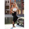imagePRETTYGARDEN Womens Satin Jogger Pants Casual Dressy High Waist Long Lounge Pant Trousers Summer Outfits with PocketsZblack
