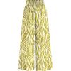 imagePRETTYGARDEN Womens 2025 Summer Flowy Wide Leg Palazzo Pants Dressy Casual Elastic High Waisted Pockets Boho Beach TrousersFloral White Green