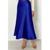 imagePRETTYGARDEN Womens Summer Midi Satin Skirt Dressy Casual High Waisted A Line Flowy Ruffle Elegant Party SkirtsRoyal Blue