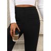 imagePRETTYGARDEN Womens Dressy Casual Dress Pants Straight Leg High Elastic Waisted Stretch Trouser SlacksBlack