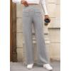 imagePRETTYGARDEN Womens Dressy Casual Dress Pants Straight Leg High Elastic Waisted Stretch Trouser SlacksGrey