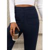 imagePRETTYGARDEN Womens Dressy Casual Dress Pants Straight Leg High Elastic Waisted Stretch Trouser SlacksNavy