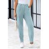 imagePRETTYGARDEN Womens High Waisted Pants Dressy Casual Ankle Length Work Office Trouser Slacks with PocketsAqua Blue