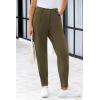 imagePRETTYGARDEN Womens High Waisted Pants Dressy Casual Ankle Length Work Office Trouser Slacks with PocketsArmy Green