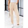 imagePRETTYGARDEN Womens High Waisted Pants Dressy Casual Ankle Length Work Office Trouser Slacks with PocketsBeige