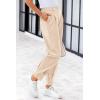imagePRETTYGARDEN Womens High Waisted Pants Dressy Casual Ankle Length Work Office Trouser Slacks with PocketsBeige