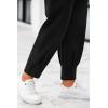 imagePRETTYGARDEN Womens High Waisted Pants Dressy Casual Ankle Length Work Office Trouser Slacks with PocketsBlack