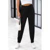imagePRETTYGARDEN Womens High Waisted Pants Dressy Casual Ankle Length Work Office Trouser Slacks with PocketsBlack