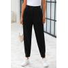 imagePRETTYGARDEN Womens High Waisted Pants Dressy Casual Ankle Length Work Office Trouser Slacks with PocketsBlack