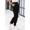 imagePRETTYGARDEN Womens High Waisted Pants Dressy Casual Ankle Length Work Office Trouser Slacks with PocketsBlack