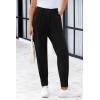 imagePRETTYGARDEN Womens High Waisted Pants Dressy Casual Ankle Length Work Office Trouser Slacks with PocketsBlack