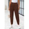 imagePRETTYGARDEN Womens High Waisted Pants Dressy Casual Ankle Length Work Office Trouser Slacks with PocketsCoffee