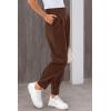 imagePRETTYGARDEN Womens High Waisted Pants Dressy Casual Ankle Length Work Office Trouser Slacks with PocketsCoffee
