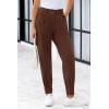 imagePRETTYGARDEN Womens High Waisted Pants Dressy Casual Ankle Length Work Office Trouser Slacks with PocketsCoffee