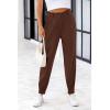 imagePRETTYGARDEN Womens High Waisted Pants Dressy Casual Ankle Length Work Office Trouser Slacks with PocketsCoffee