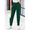 imagePRETTYGARDEN Womens High Waisted Pants Dressy Casual Ankle Length Work Office Trouser Slacks with PocketsDark Green
