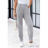 imagePRETTYGARDEN Womens High Waisted Pants Dressy Casual Ankle Length Work Office Trouser Slacks with PocketsGrey