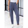imagePRETTYGARDEN Womens High Waisted Pants Dressy Casual Ankle Length Work Office Trouser Slacks with PocketsGrey Blue
