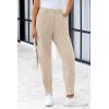 imagePRETTYGARDEN Womens High Waisted Pants Dressy Casual Ankle Length Work Office Trouser Slacks with PocketsLight Khaki