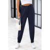 imagePRETTYGARDEN Womens High Waisted Pants Dressy Casual Ankle Length Work Office Trouser Slacks with PocketsNavy